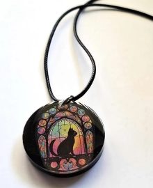 Mystieke kat -  met ketting