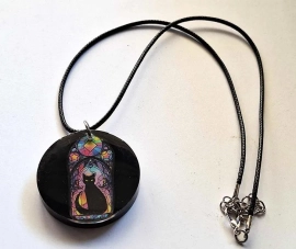 Mystieke kat - complete met ketting 
