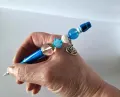 Pen blauw met lotus