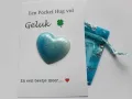 Geluk Pocket hug blauw/wit
