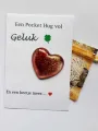 Geluk Pocket hug goud/rood