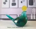 Decoratie vogeltje - groen tinten